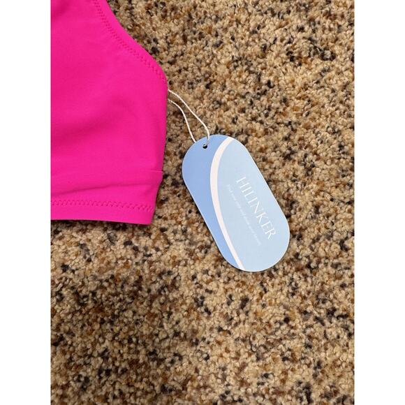 Womens High Waisted Bikini Set Two Piece Cheeky Hot Pink‎ Swimsuit S - Picture 8 of 10